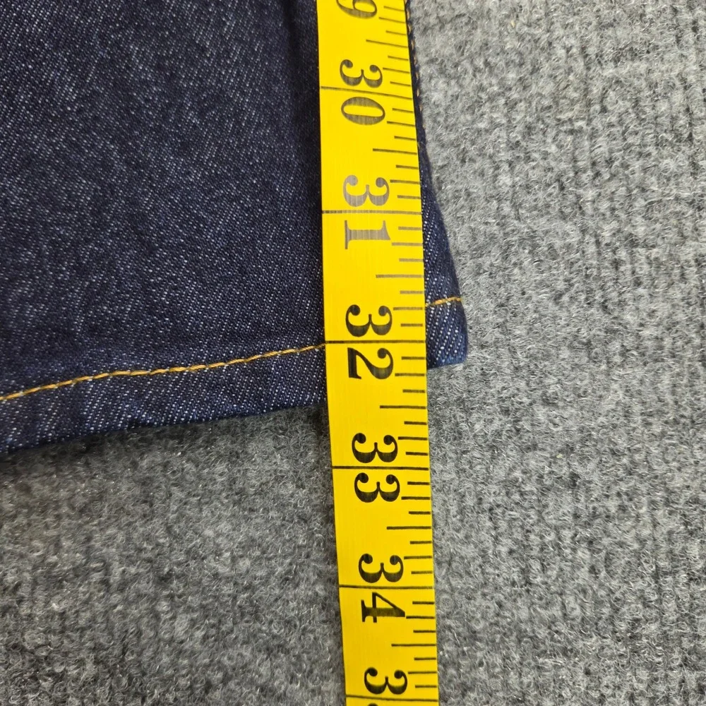 Levis 505 Jeans Mens 32x32‎ Dark Indigo Regular Fit Straight Leg Deadstock Denim